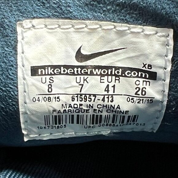 Nike SB Zoom Men's Size 8 Stefan Janoski Blue Canvas Skate Shoes - Picture 12 of 12